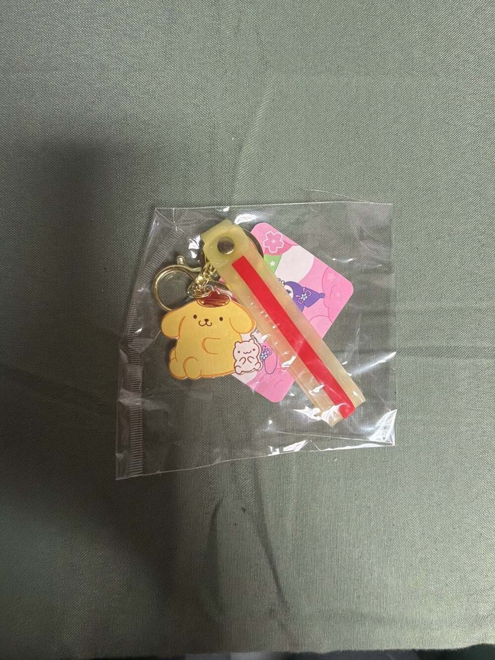 Sanrio Pompompurin Double Painted 3MM Acrylic Keychain